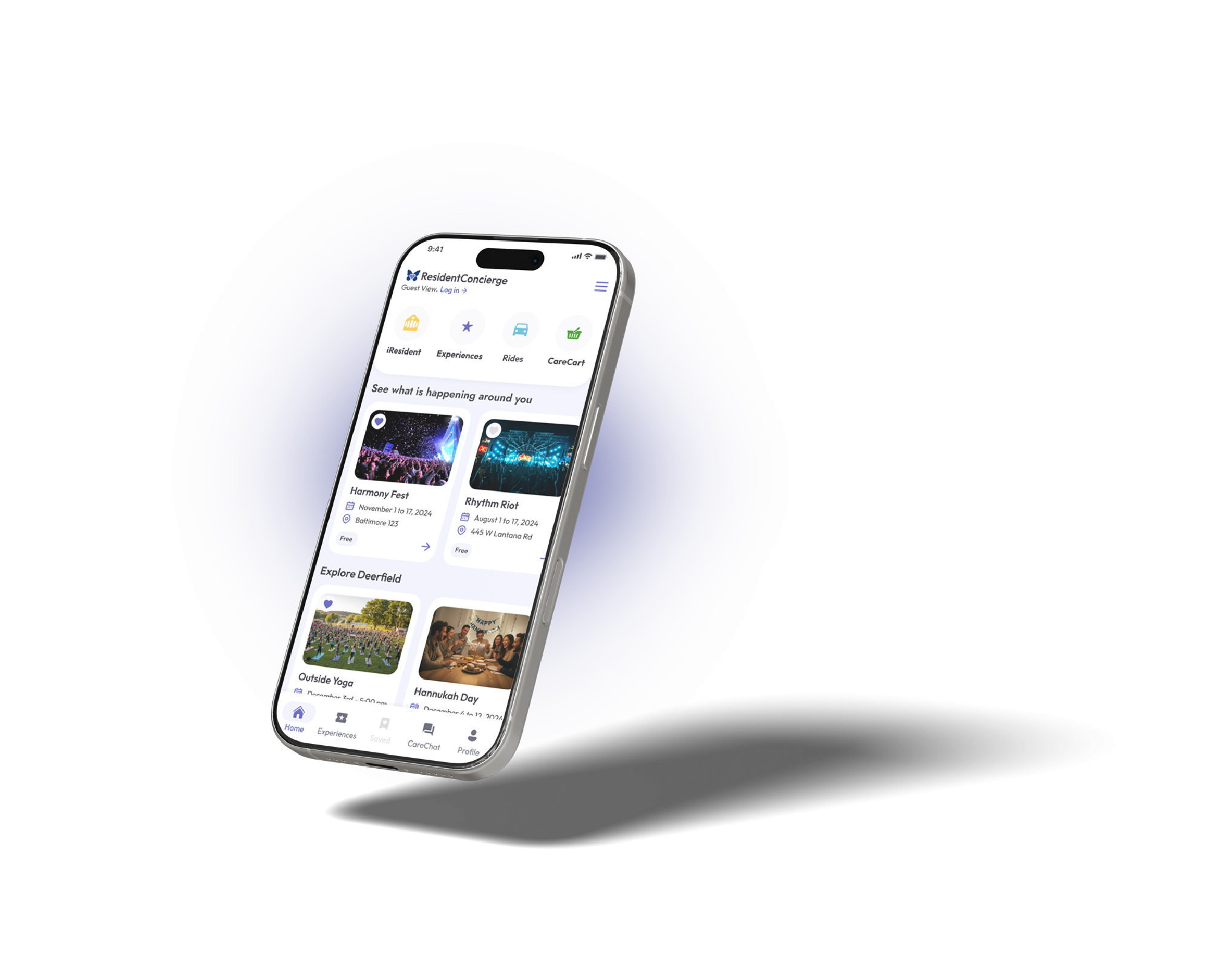 Resident Concierge app features
